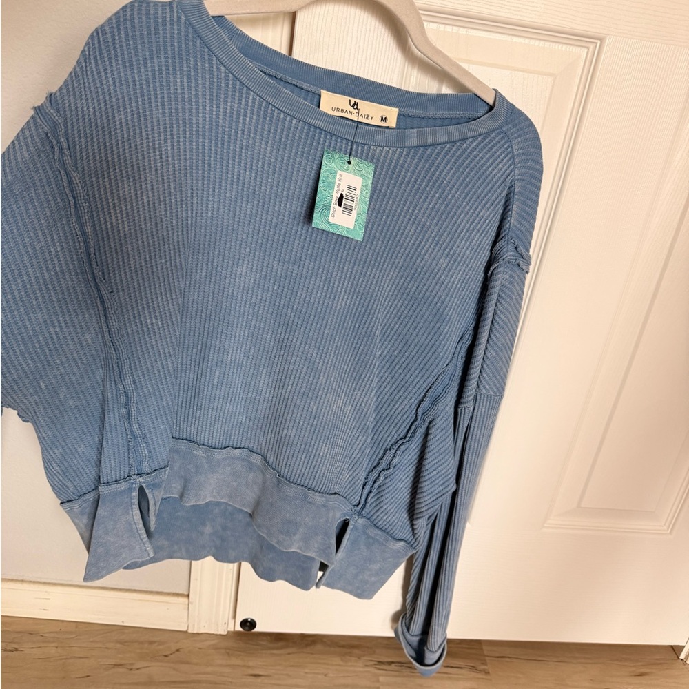 Urban Daizy Light Blue Crew Neck Sweater